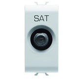 Koros - Direct female TV socket 1 module, glossy white, original